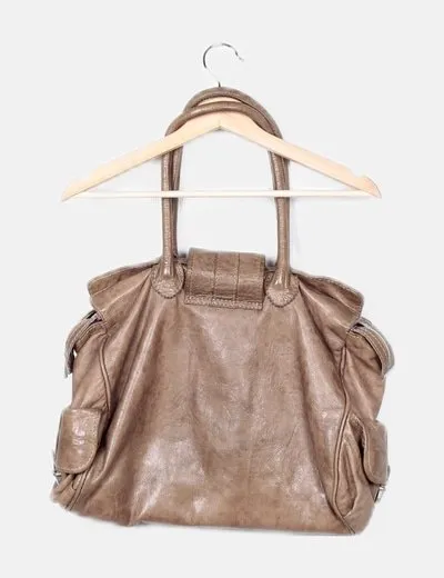 MUU Bolso marrón detalle asas
