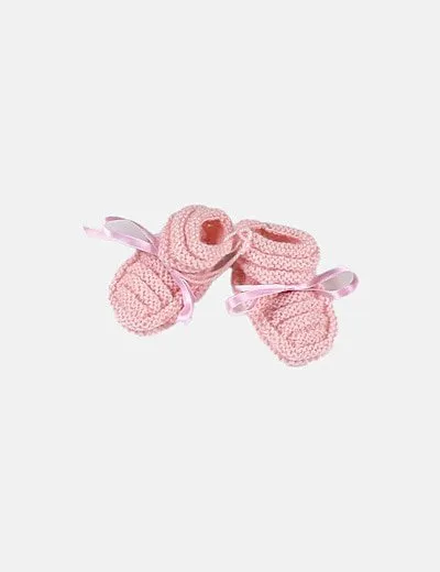NoName Patucos lana rosa