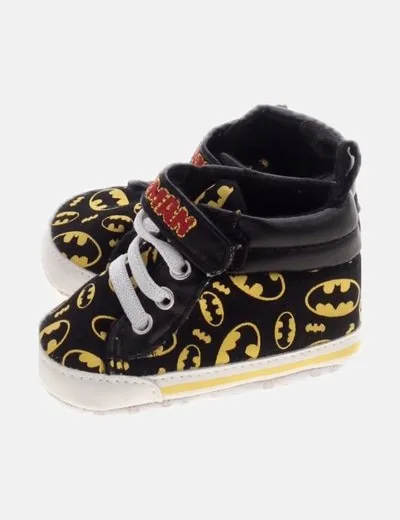 NoName Zapato negro estampado