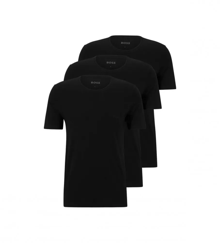 Pack 3 Camisetas RN Clásico negro
