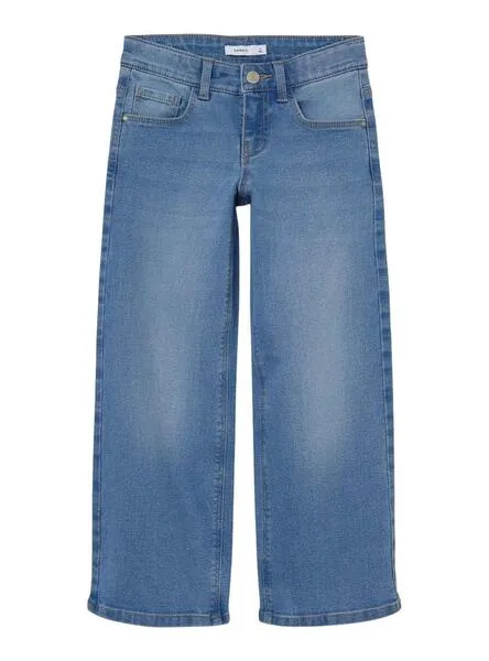 Pantalon Name It Rose Wide Jeans Azul para Niña