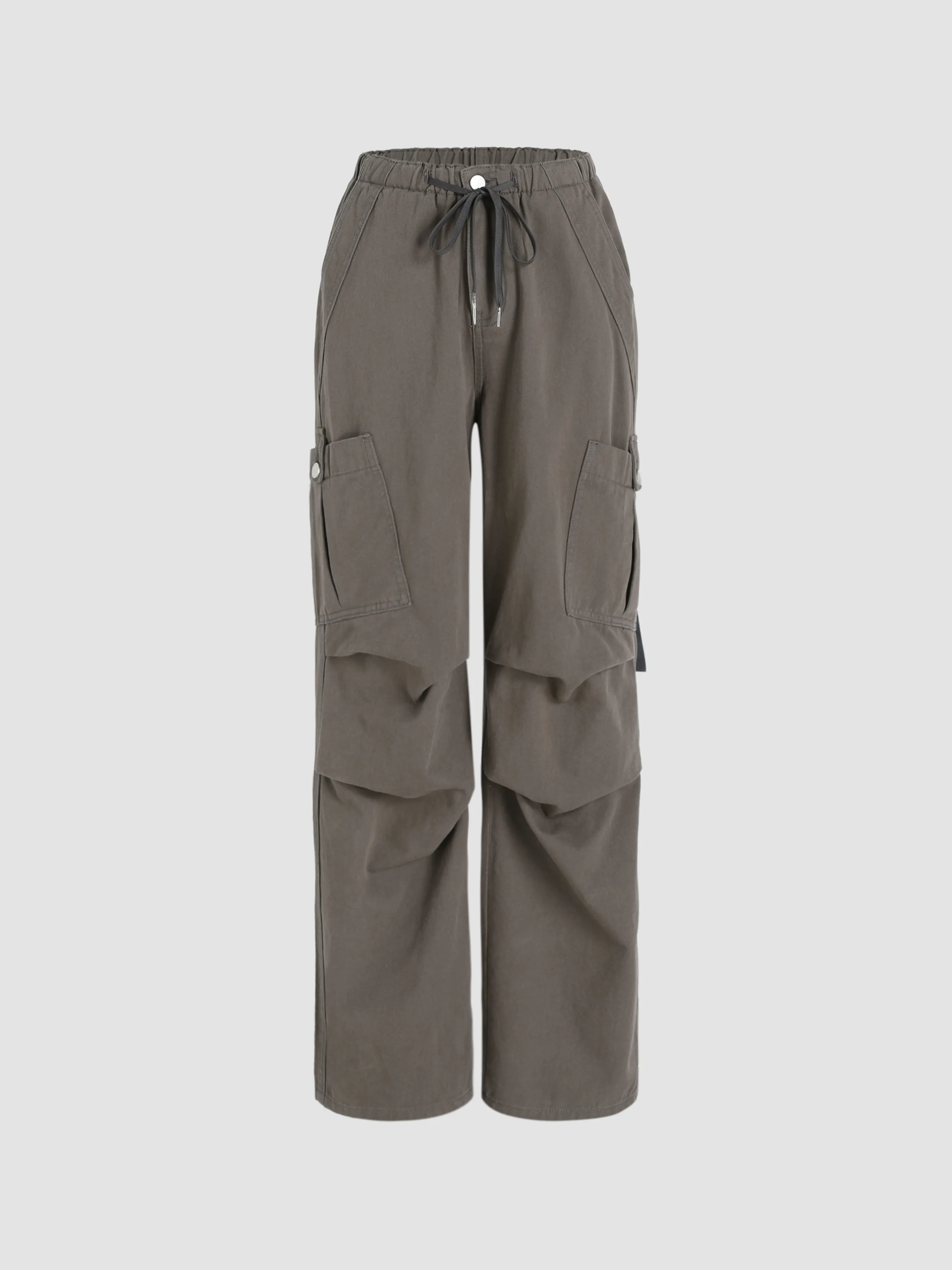  Pantalones Cargo de Denim con Cordón
