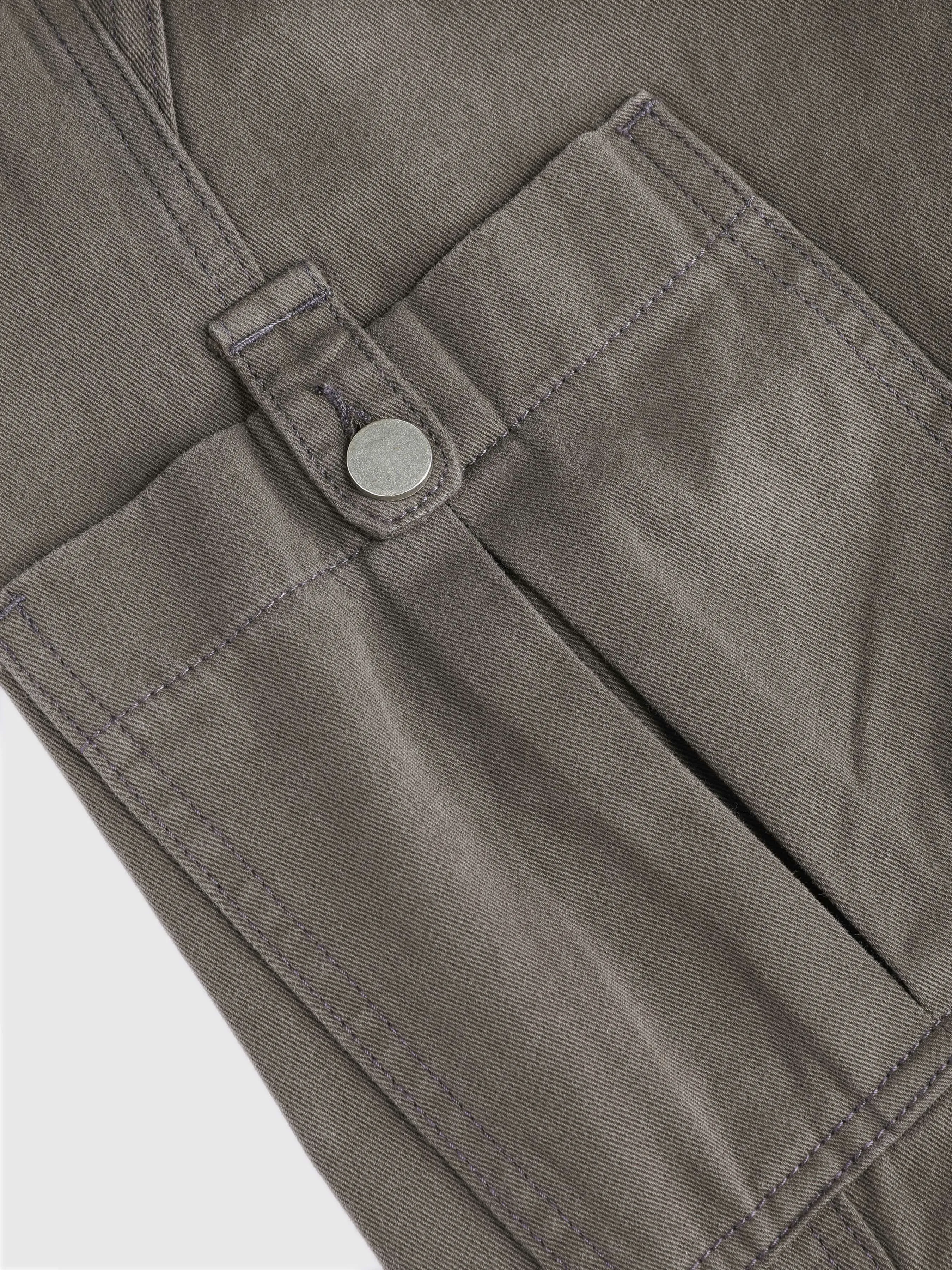  Pantalones Cargo de Denim con Cordón