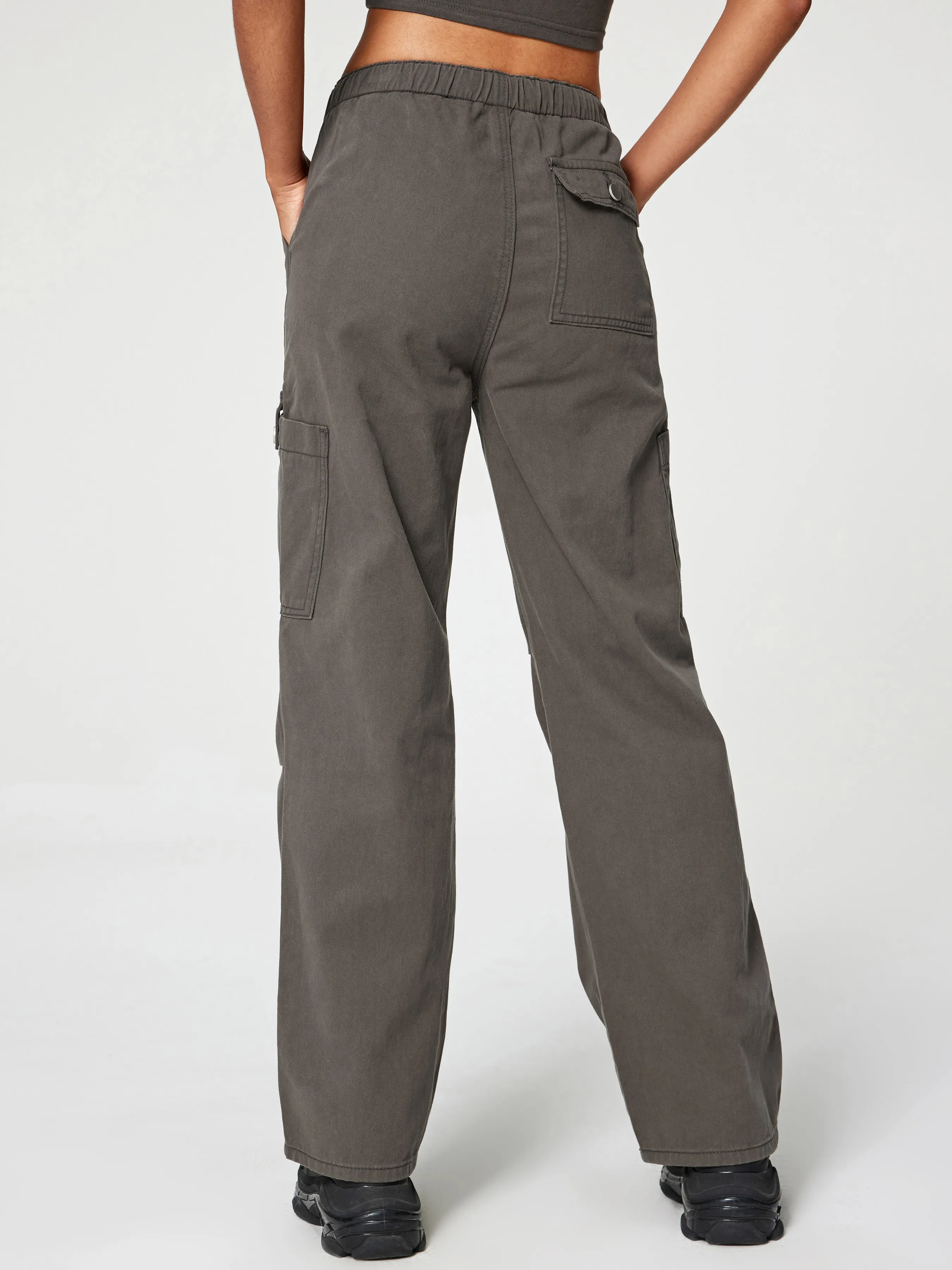  Pantalones Cargo de Denim con Cordón