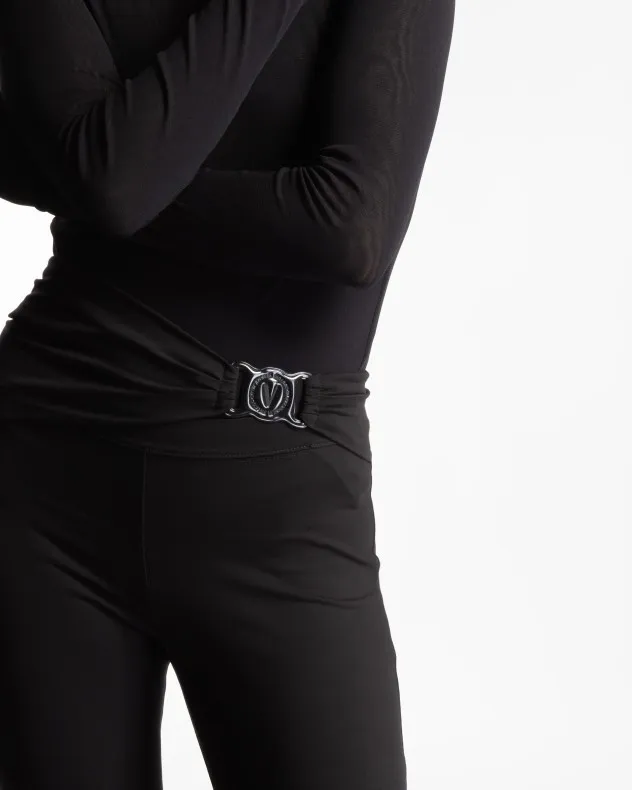 Pantalones fluidos Versace Jeans Couture 75HAA323 Negro