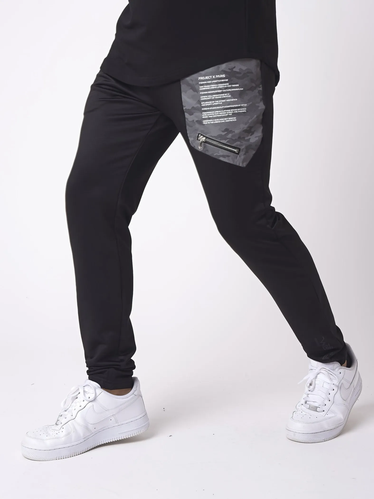 Pantalón con canesú militar reflectante