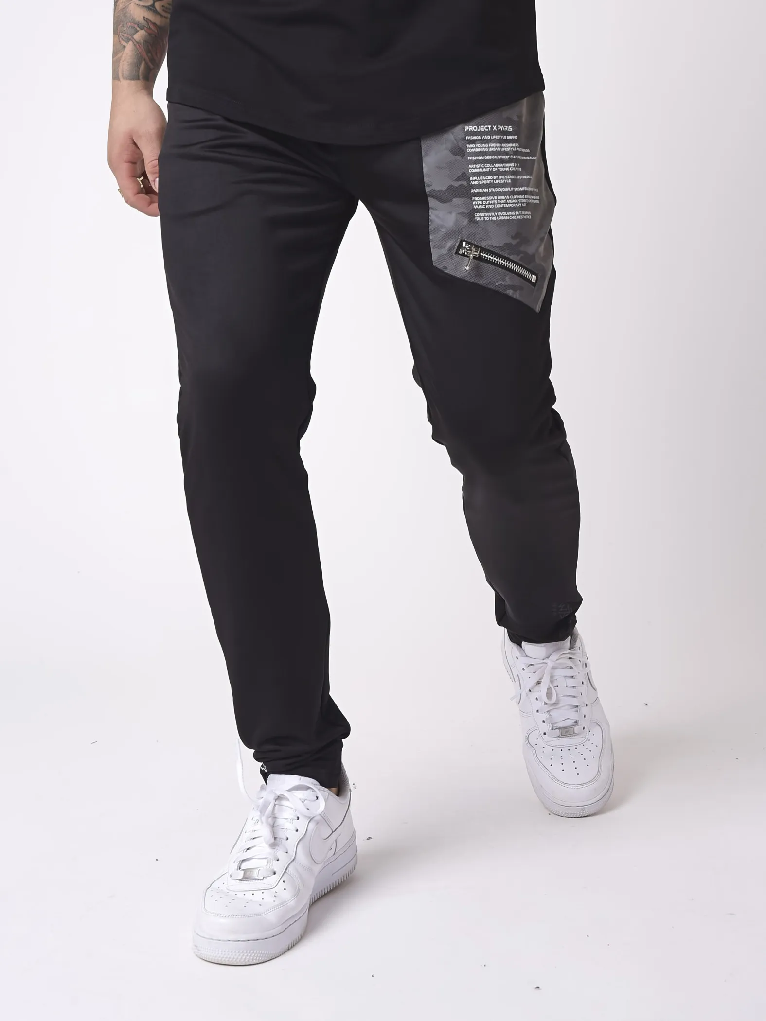 Pantalón con canesú militar reflectante