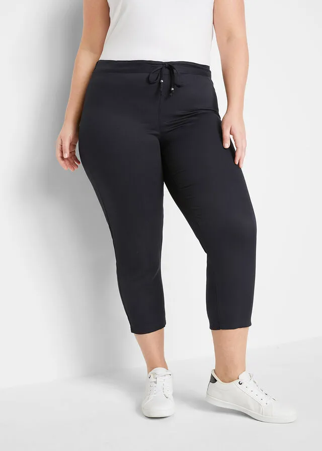 Pantalón con cinturilla elástica Negro