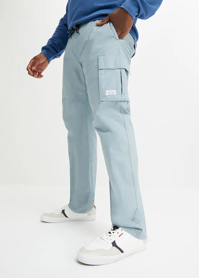 Pantalón con cinturilla elástica plomo