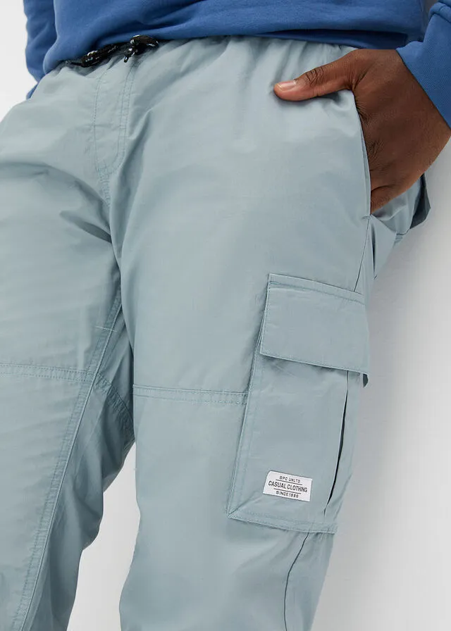 Pantalón con cinturilla elástica plomo