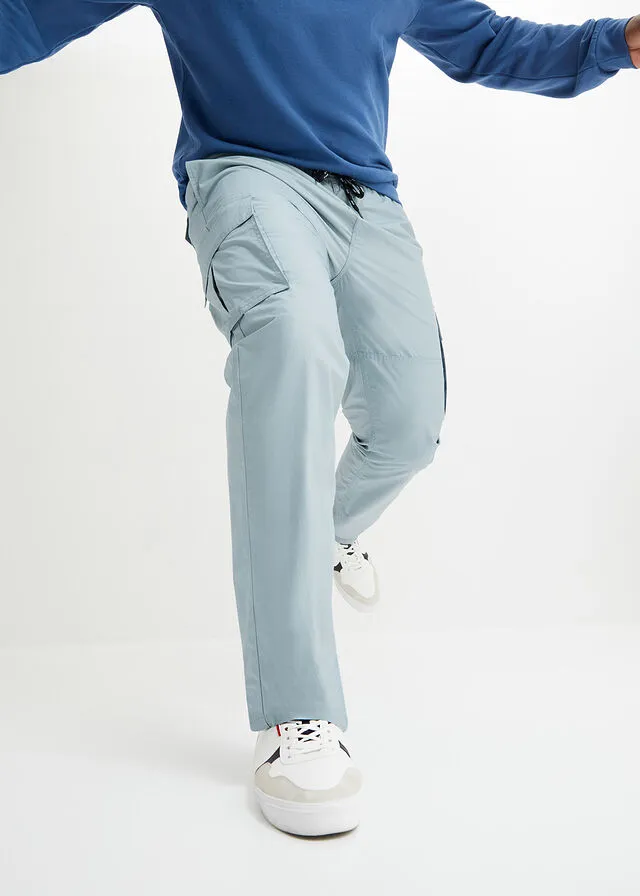 Pantalón con cinturilla elástica plomo