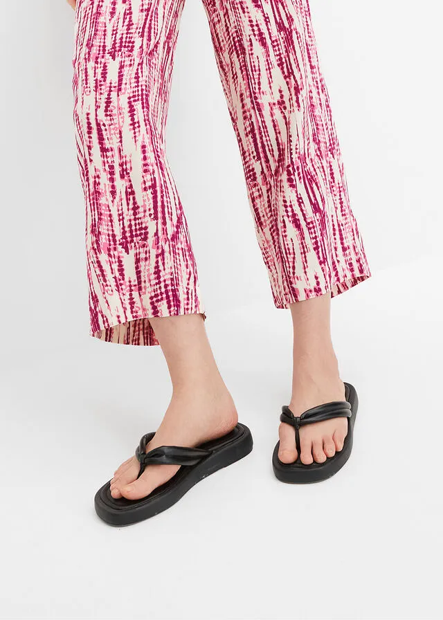 Pantalón con cinturilla elástica Violeta