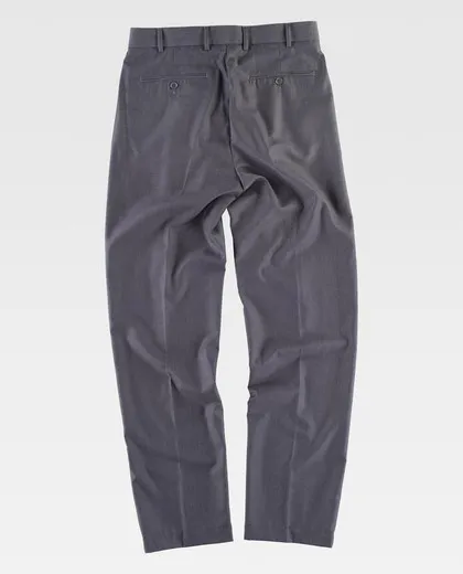 Pantalón de vestir de hombre con pinzas Gris