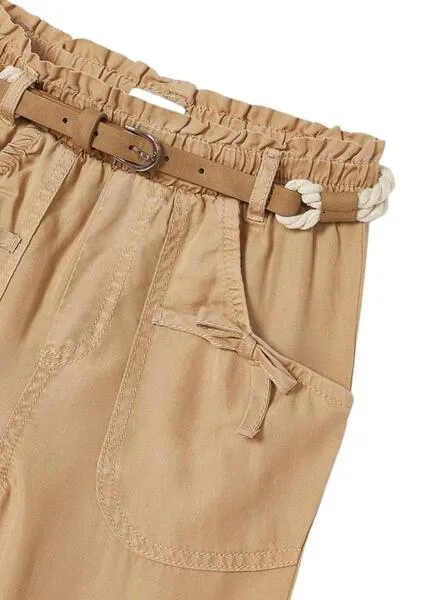 Pantalón Mayoral Largo Fluido Tostado para Niña