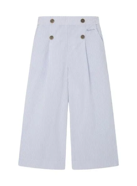 Pantalón Pepe Jeans Ancho Ollie Rayas Para Niña