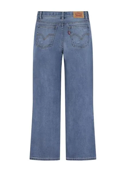 Pantalón Vaquero Levis Wide Azul Para Niña