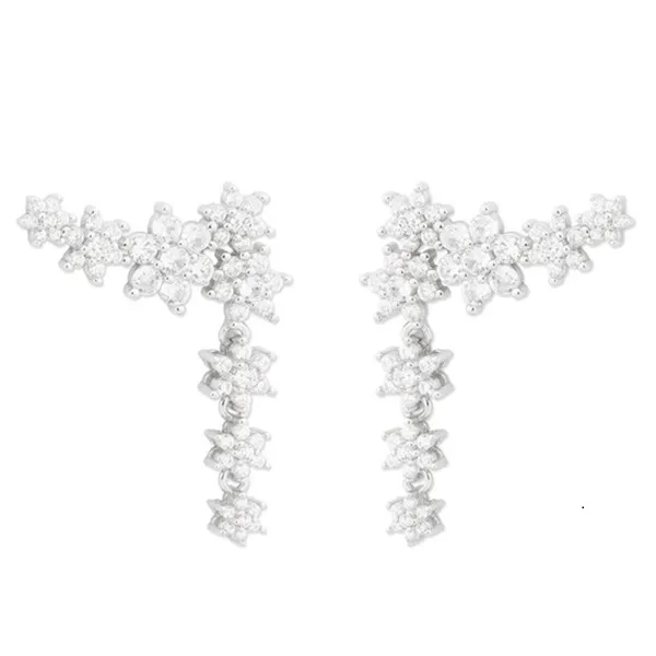 Pendientes Novia Trepadores con Rosetones