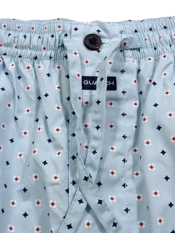 Pijama Guasch clásico en corto de Tela con Topitos corbateros (sin cuello)