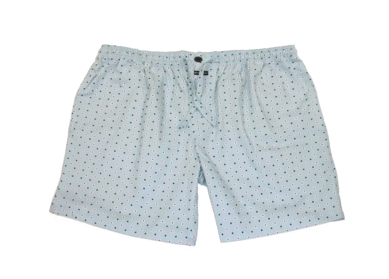 Pijama Guasch clásico en corto de Tela con Topitos corbateros (sin cuello)