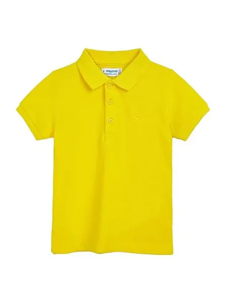 polo mayoral basico amarillo para niño