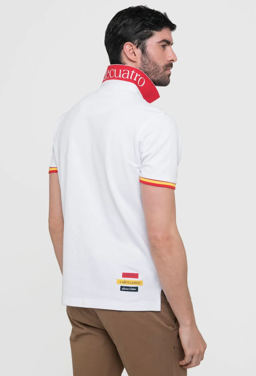 Polo Valecuatro clásico de España color blanco