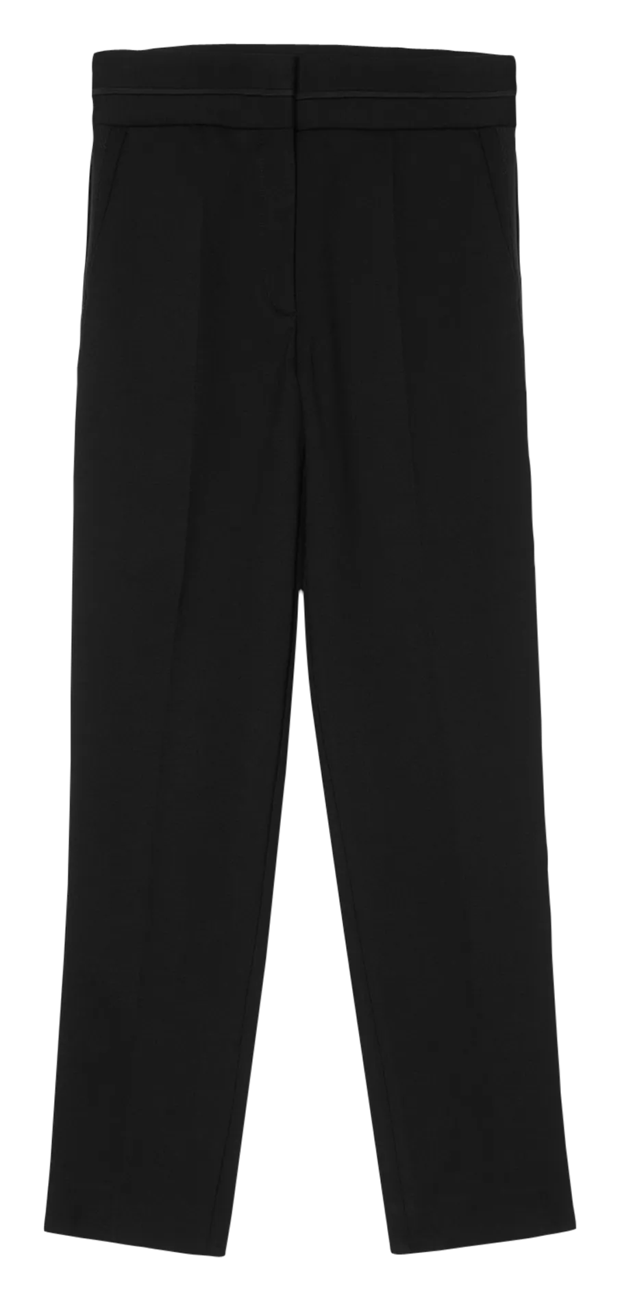 SANDRO Pantalón pitillo de talle alto en negro