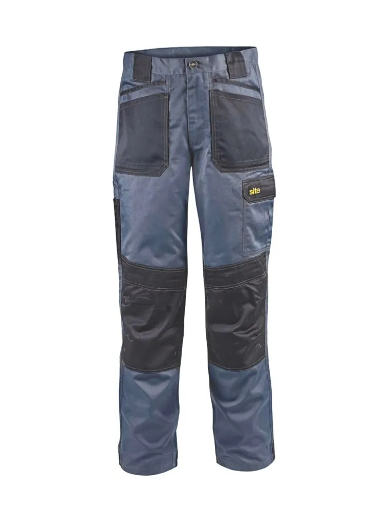 Site Harrier, pantalón de trabajo, gris/negro (cintura 34