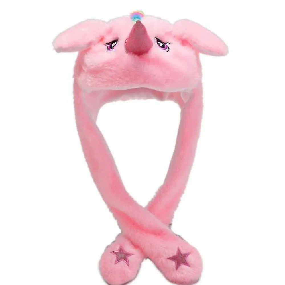 Sombrero conejo oreja moviendo sombrero saltando divertido conejo peluche sombrero gorra