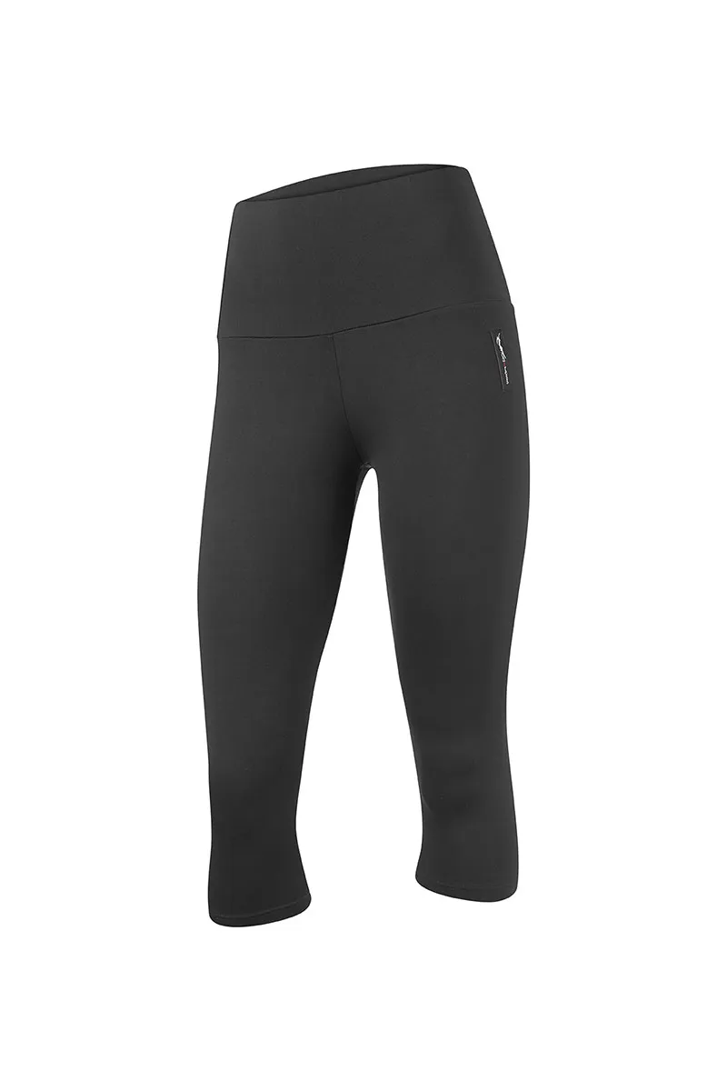 Sontress Leggings Pirata con cintura alta y lisa