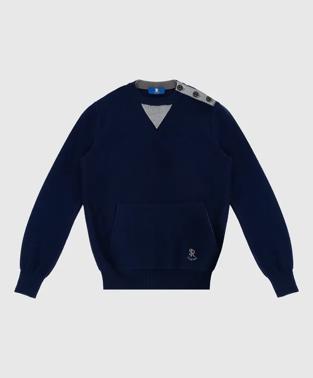Stefano Ricci Children's cashmere sweater with logo