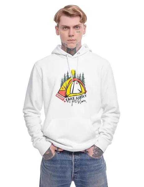 Sudadera Buddy Hut blanca para hombre