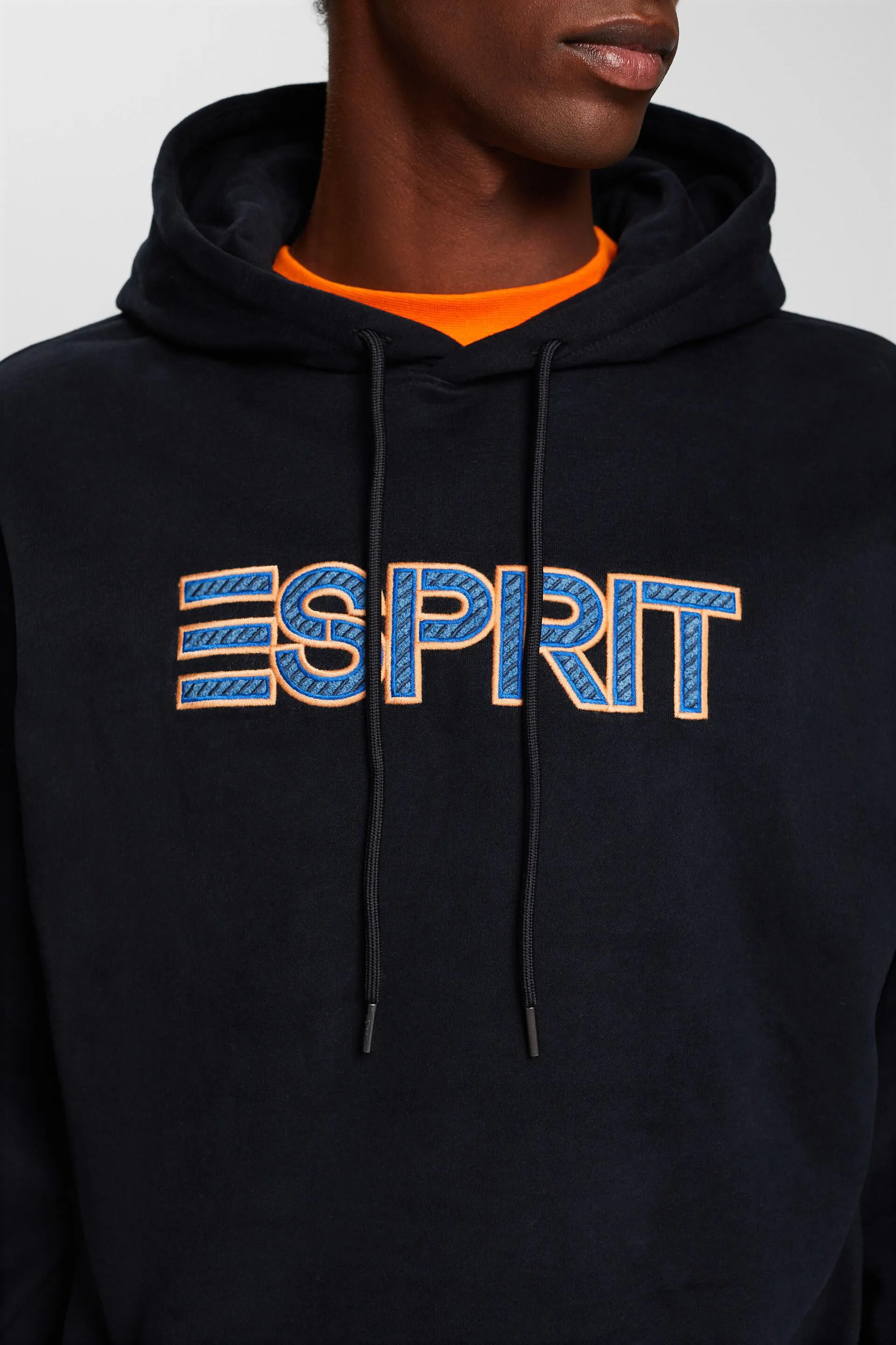 Sudadera con capucha en mezcla de algodón con logotipo