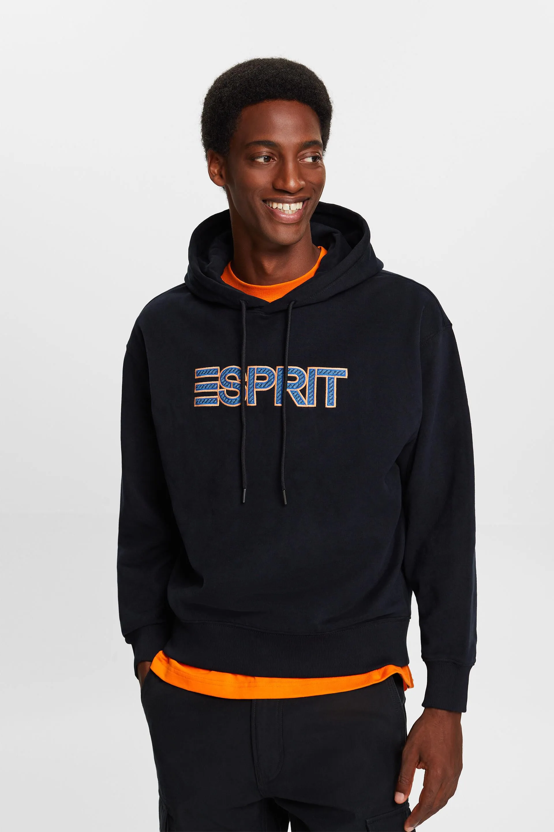 Sudadera con capucha en mezcla de algodón con logotipo