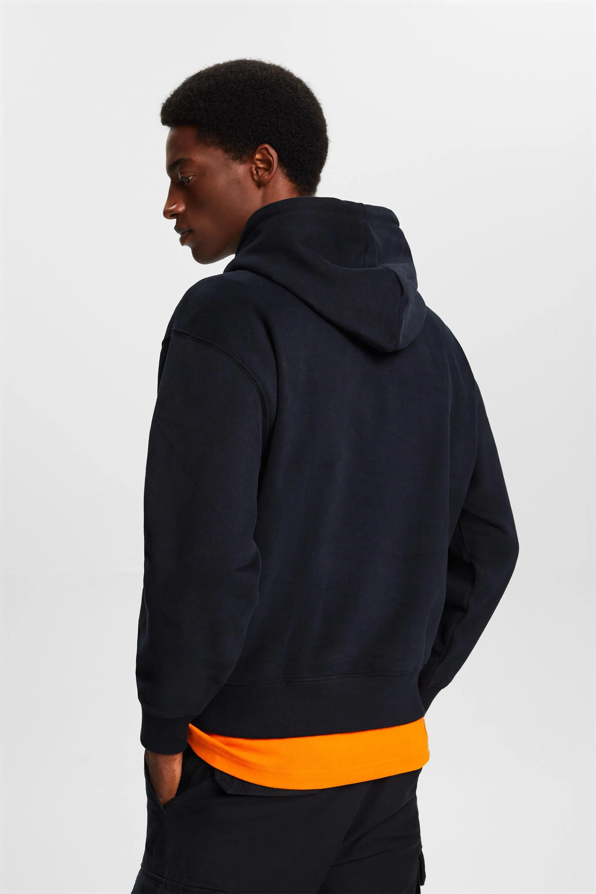 Sudadera con capucha en mezcla de algodón con logotipo