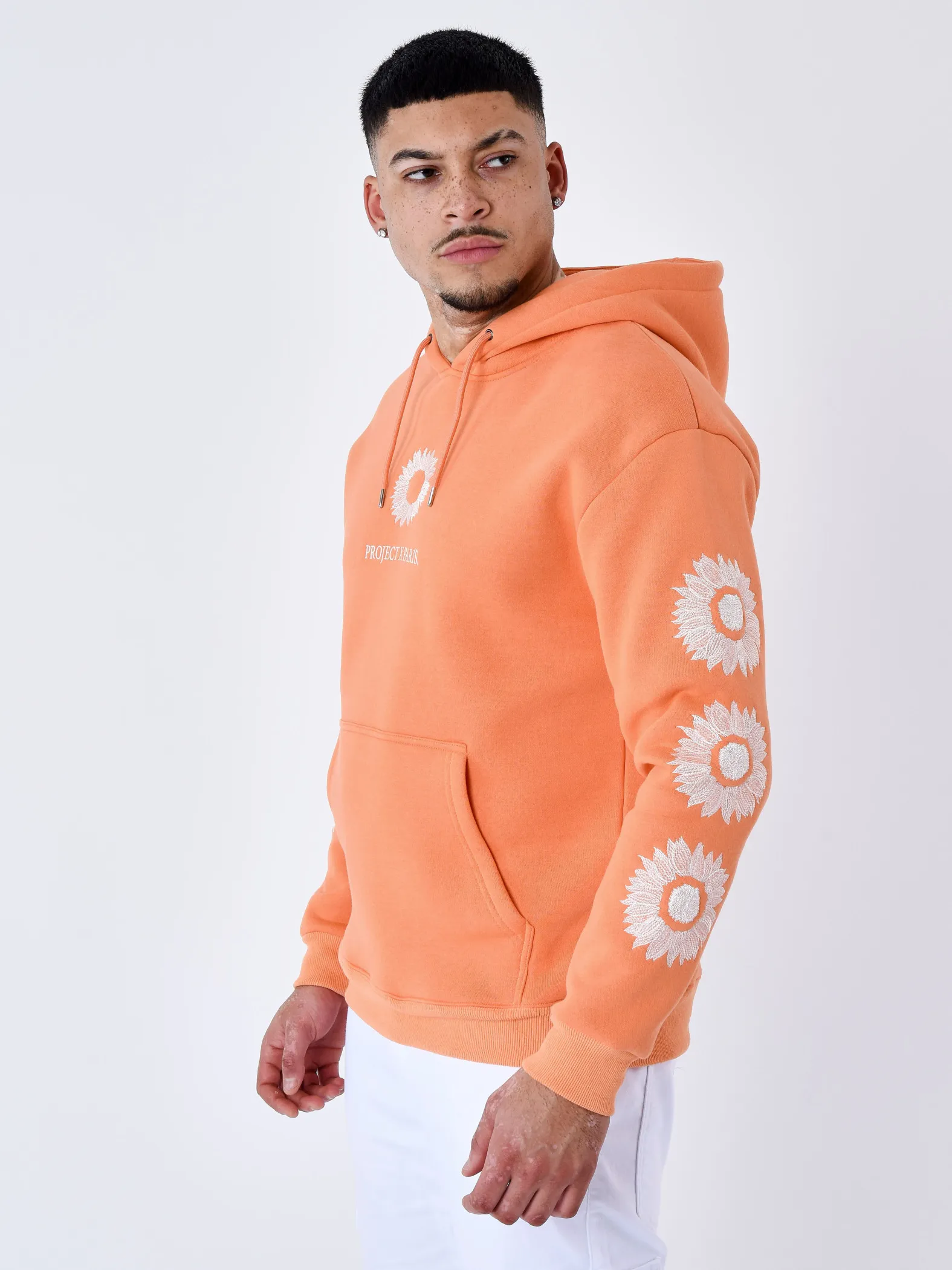 Sudadera con capucha Girasol bordado