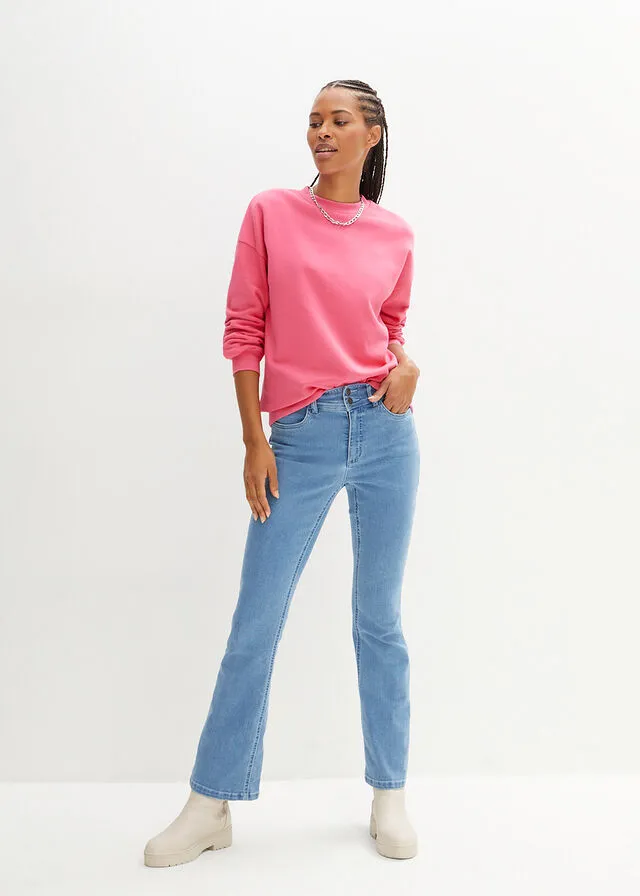Sudadera con hombros caídos Rosa