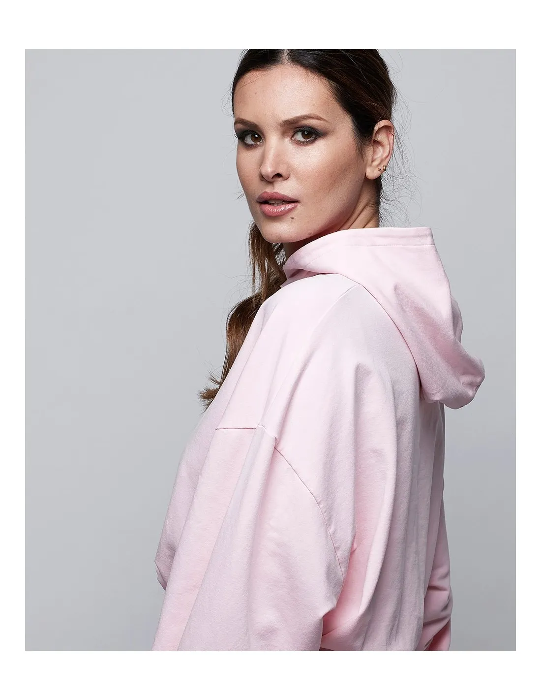 Sudadera Crop SF Fucsia