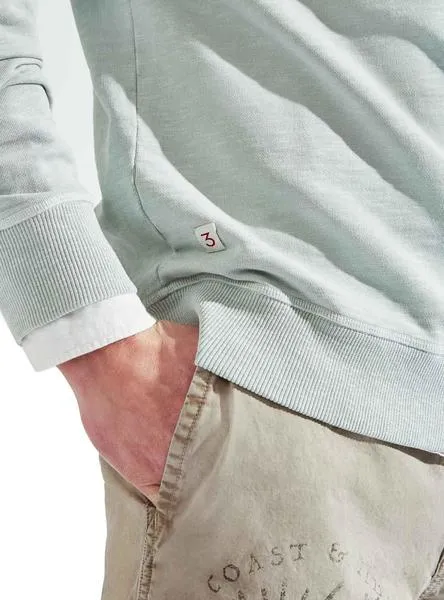 sudadera hackett basic verde para hombre