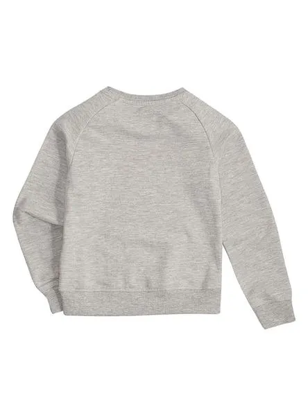 sudadera levis item logo gris para niña 