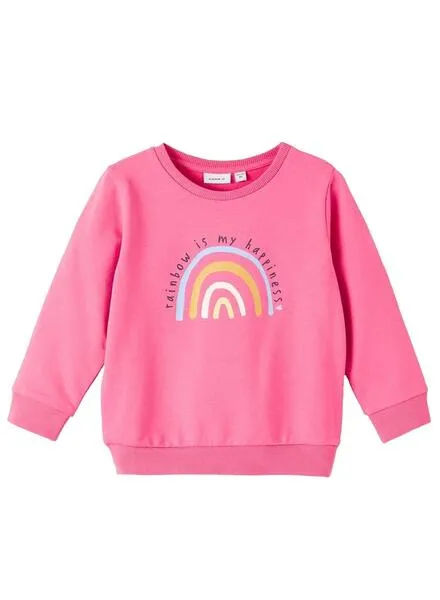Sudadera Name It Larainbow Rosa Para Niña