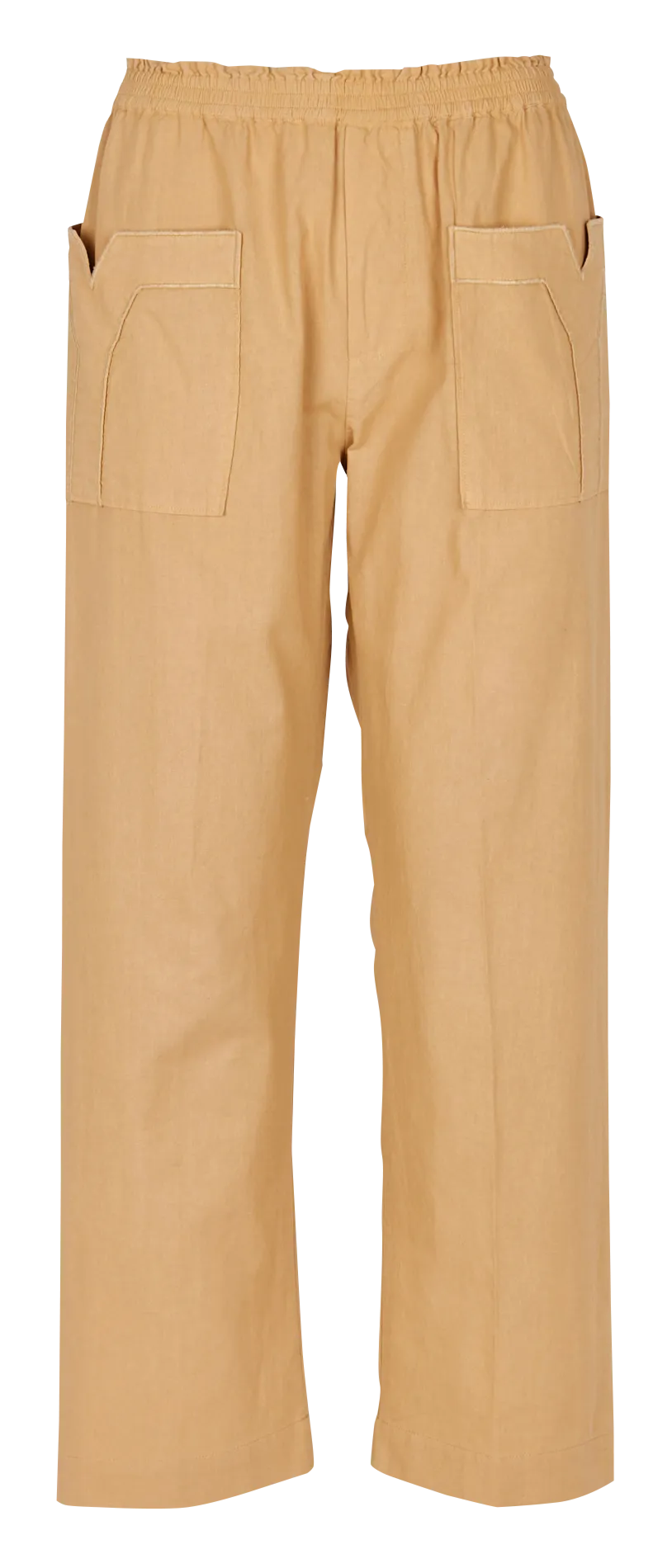 SWILDENS ELUGO  PANTALóN RECTO DE ALGODóN DE TALLE ALTO EN BEIGE