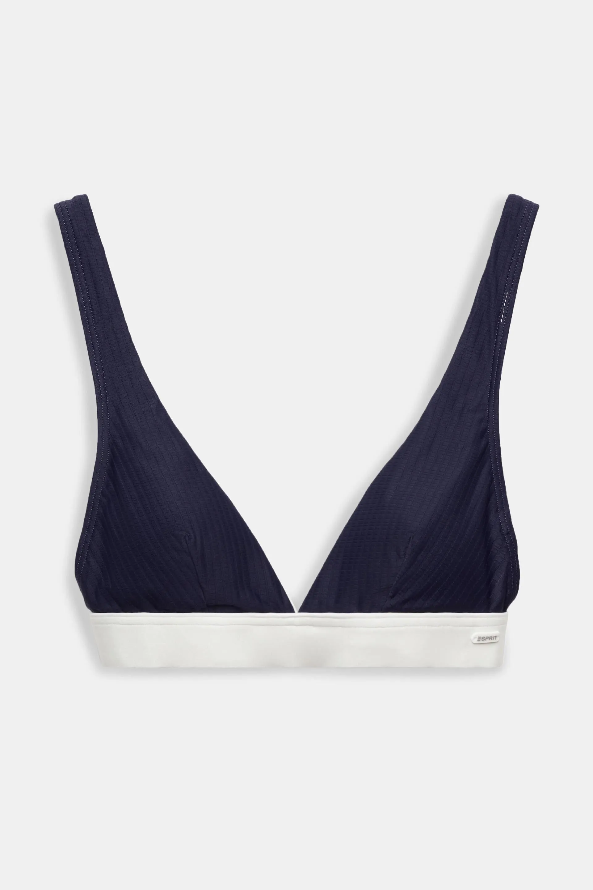 Top de bikini acolchado con textura