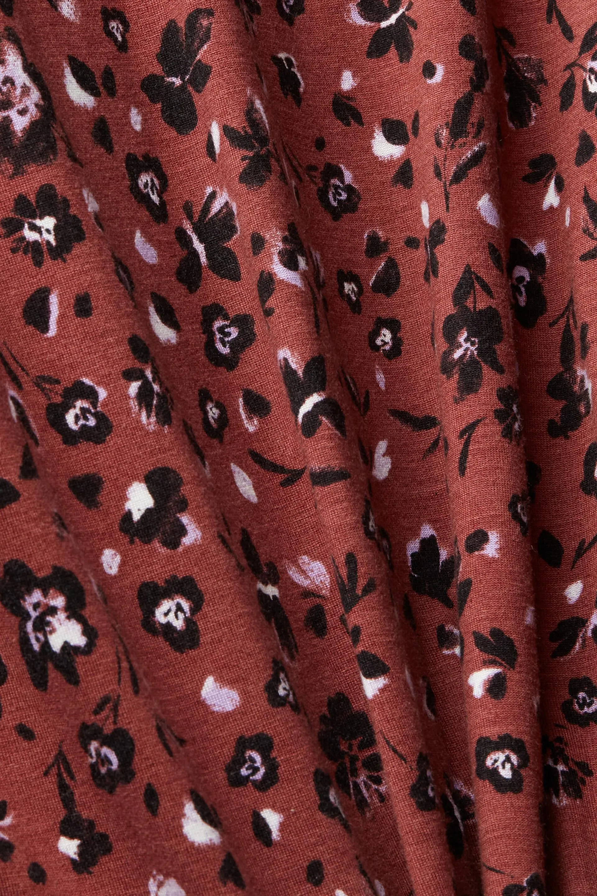 Top de manga larga con estampado, LENZING™ ECOVERO™