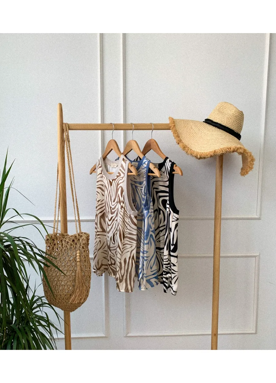 Top Estampado Zebra