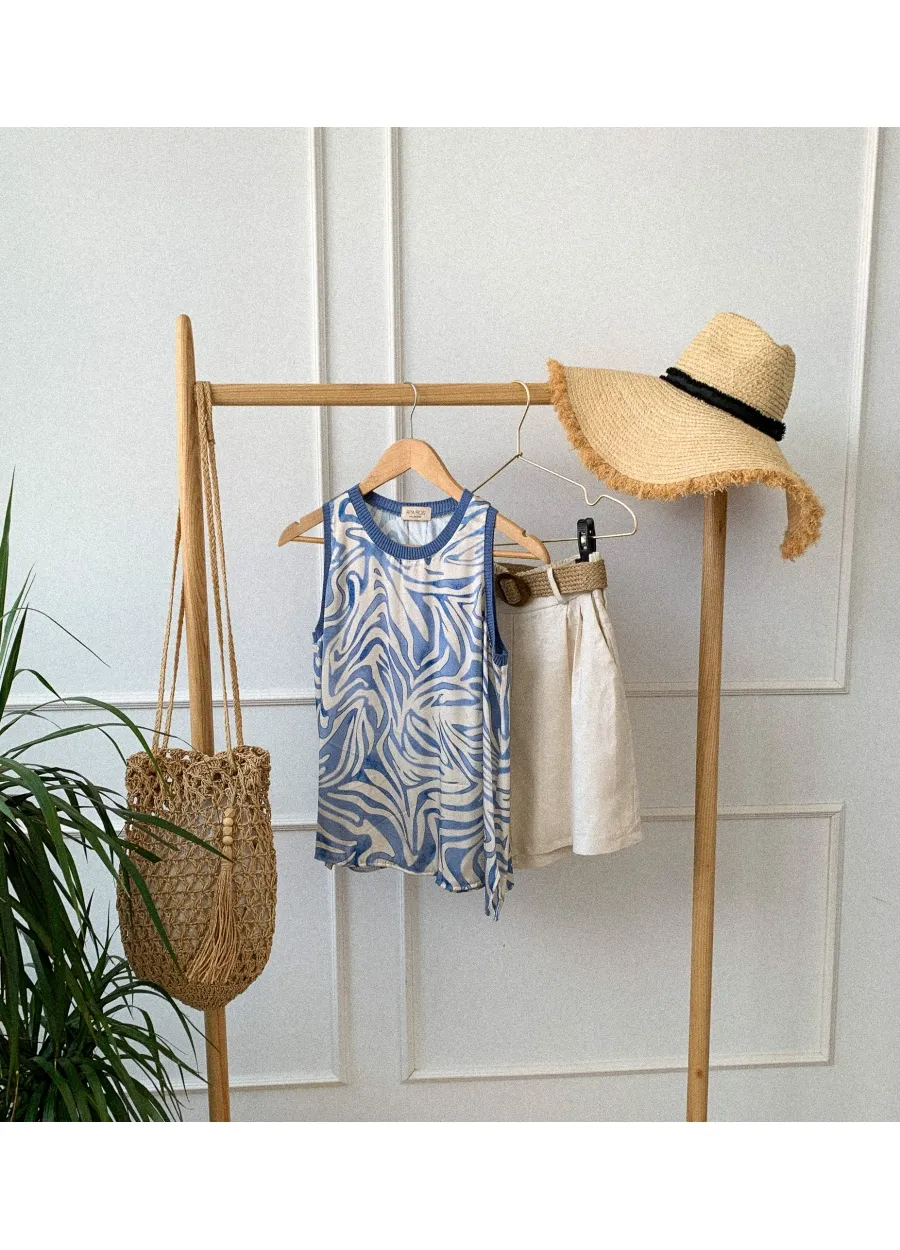 Top Estampado Zebra