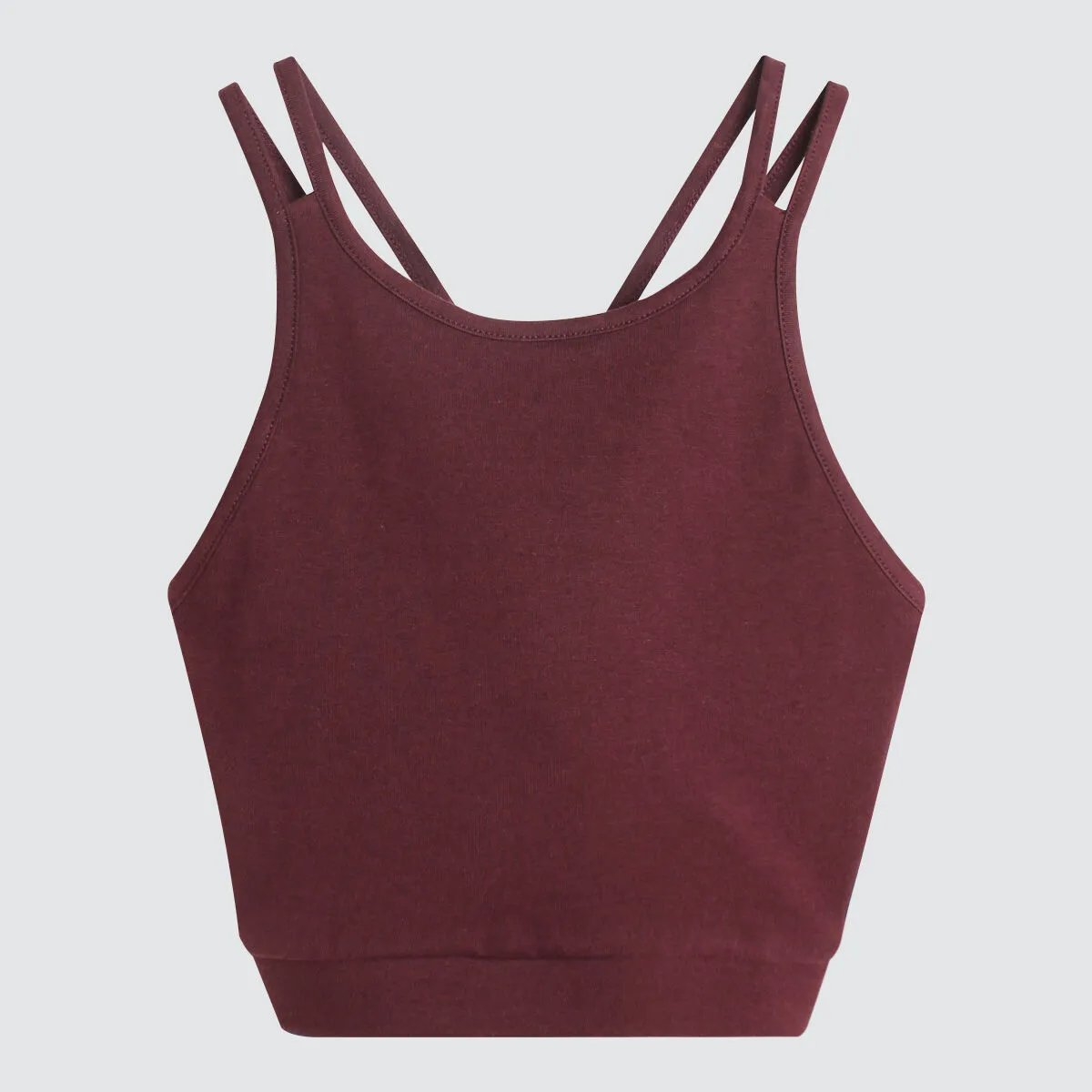 Top Unicolor Con Tiras Cruzadas