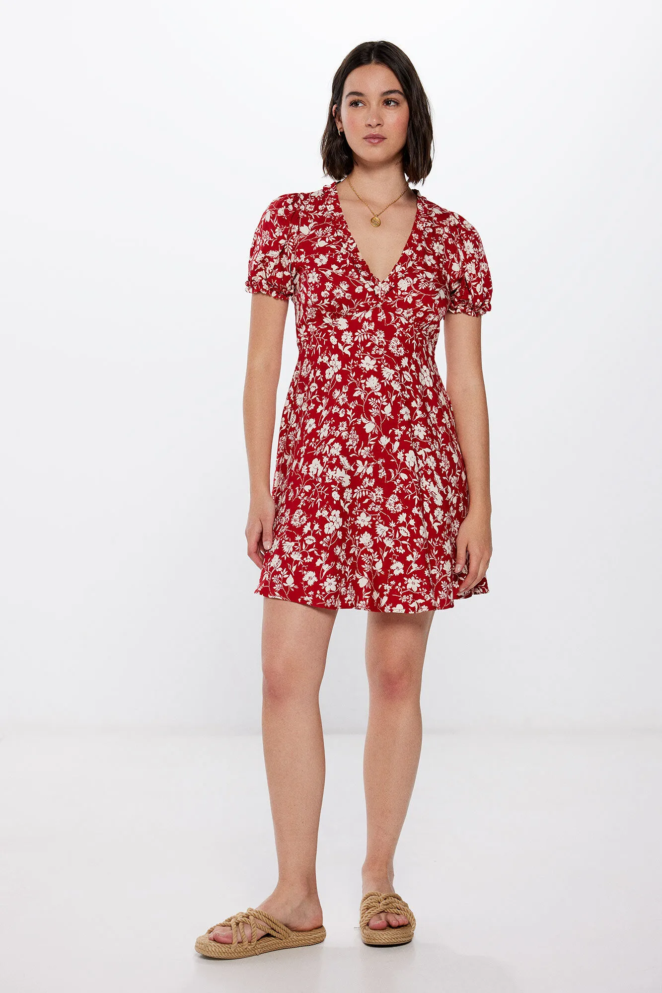 Vestido Corto Estampado