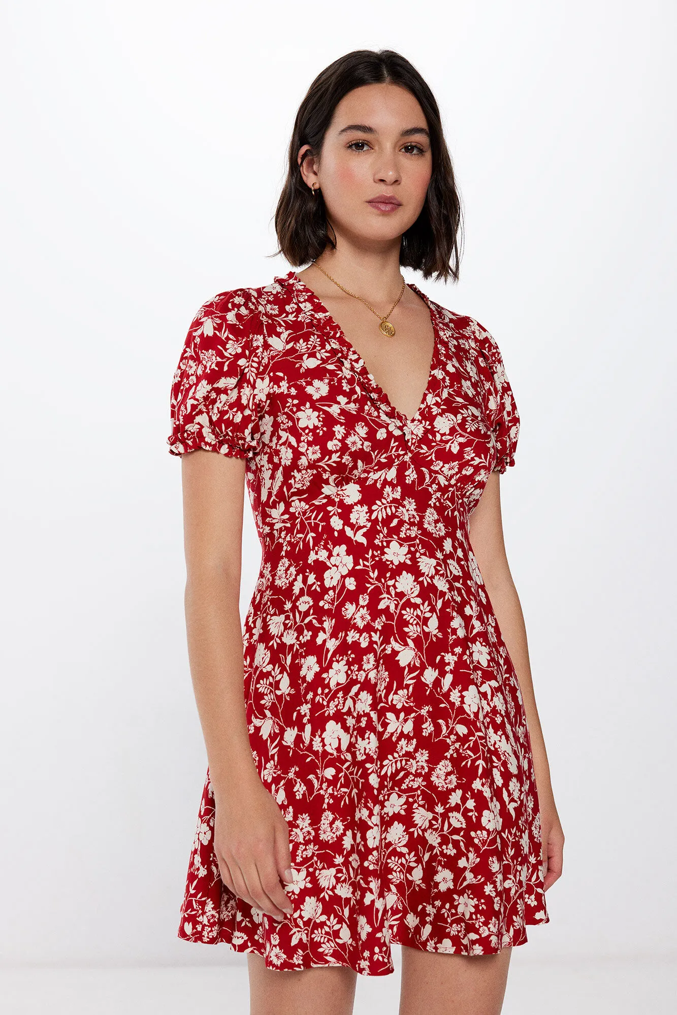 Vestido Corto Estampado