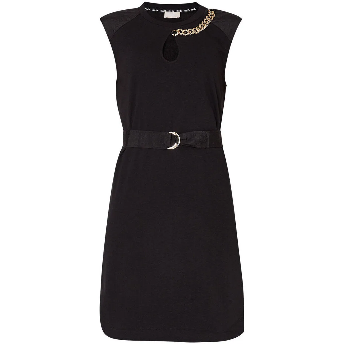 Vestido de felpa con cadena