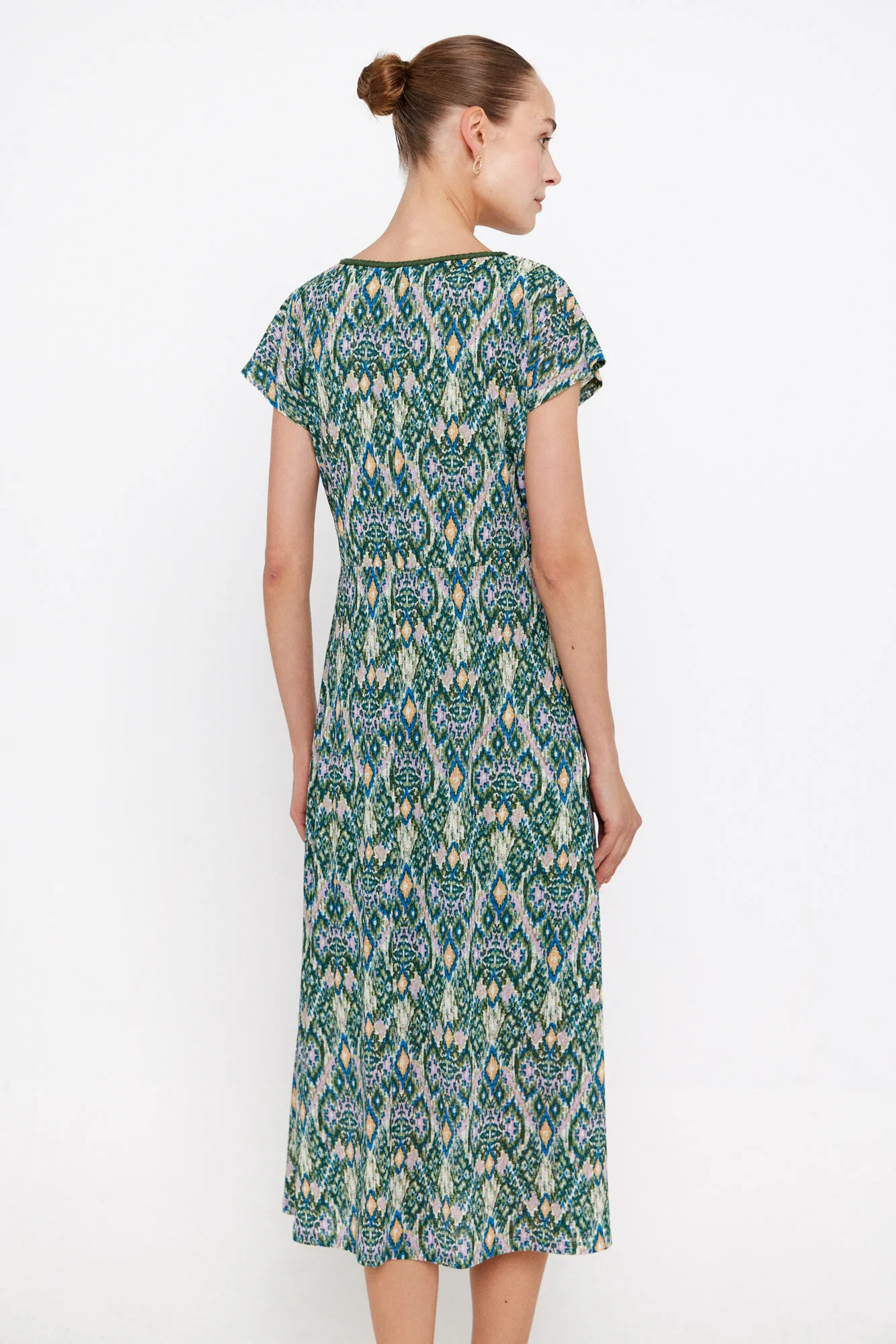 Vestido estampado trenza